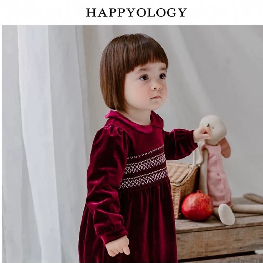 Velvet Dress in Rich Burgundy